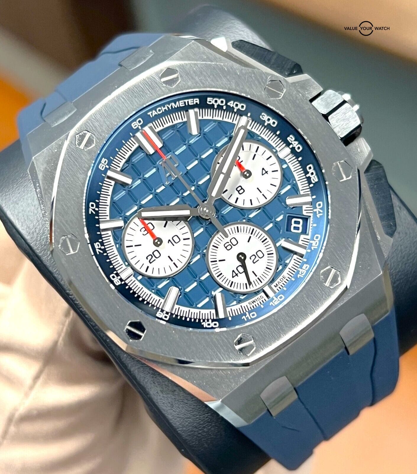 Audemars Piguet Royal Oak Offshore 43mm 26420TI Blue Dial BOX/PAPERS! - Image 3
