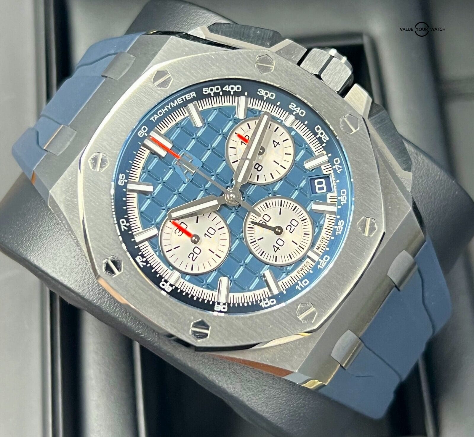 Audemars Piguet Royal Oak Offshore 43mm 26420TI Blue Dial BOX/PAPERS! - Image 12