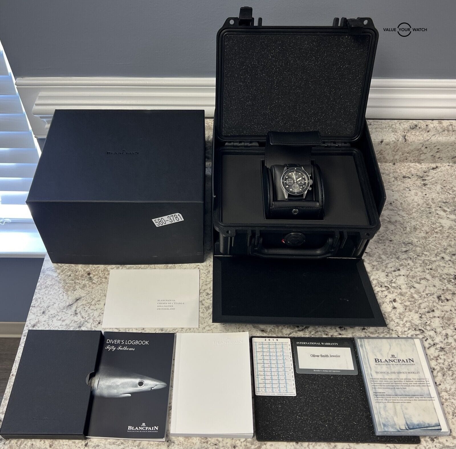 Blancpain Fifty Fathoms Bathyscaphe 43mm 5200-1110-B52A BOX/PAPERS