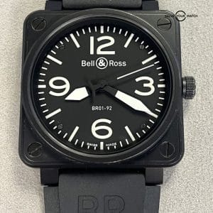 Bell &amp; Ross BR 01-92 46mm Br 01-92-S Black Stainless Steel PVD!