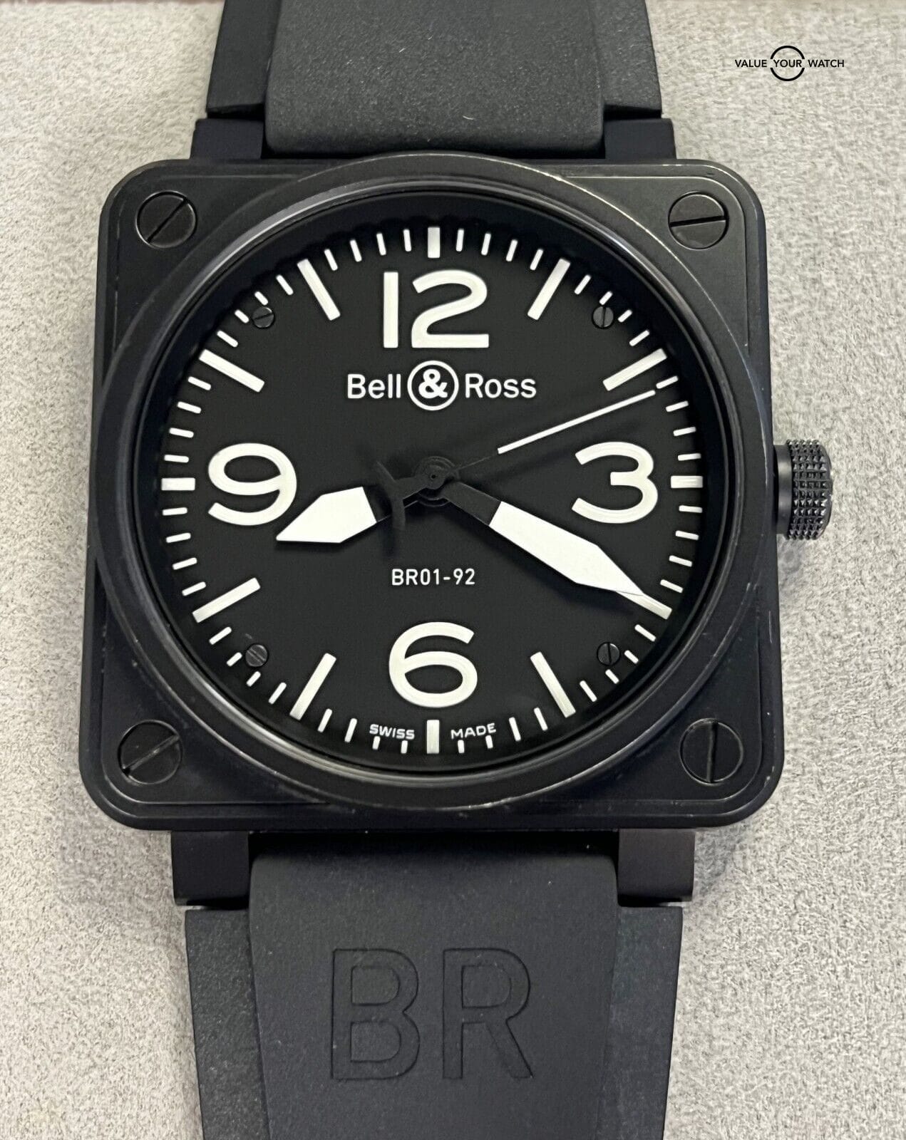 Bell & Ross BR 01-92 46mm Br 01-92-S Black Stainless Steel PVD!