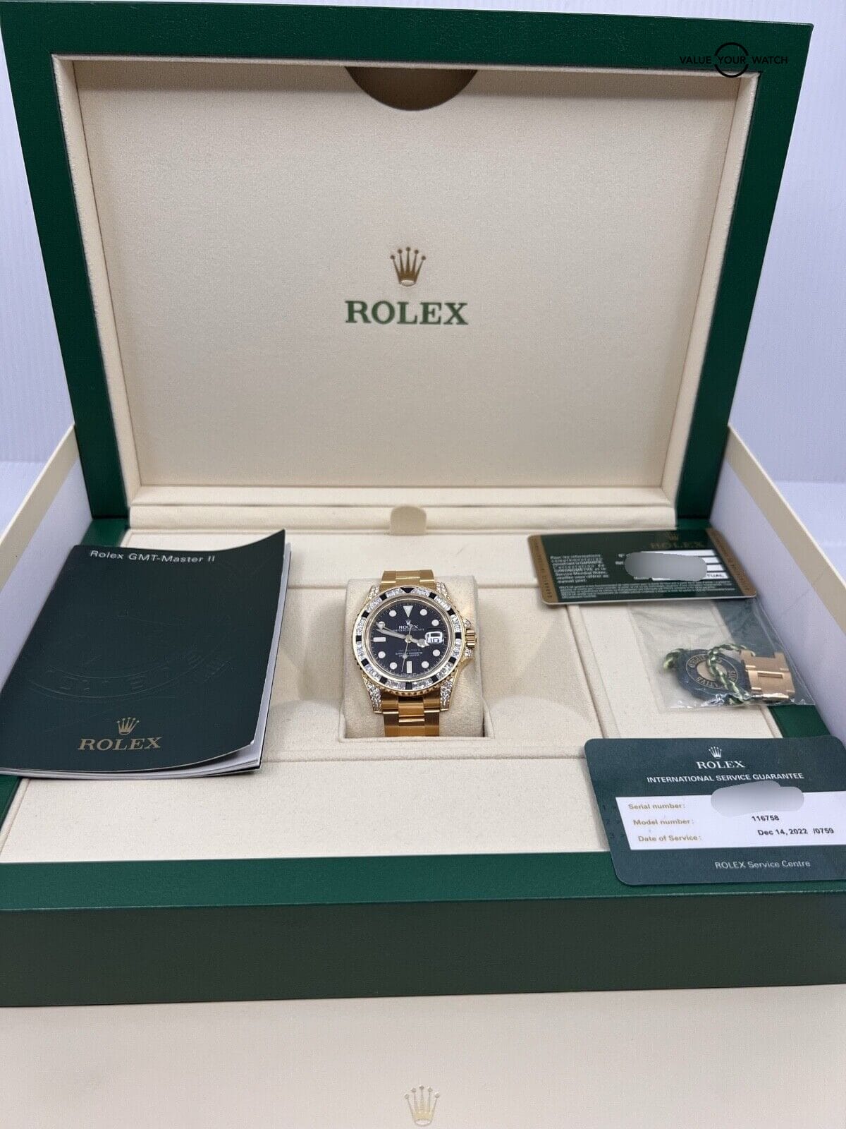 ROLEX GMT-Master II 空き箱 Authentic ROLEX Watch Box GMT MASTER II 126710 126711 116710