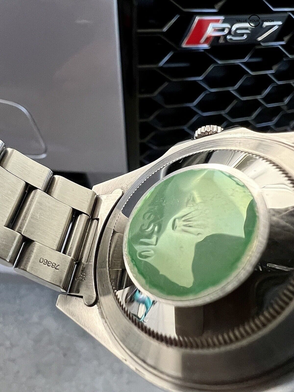 Rolex Explorer 16570 Black Dial Oyster Bracelet with Silver Bezel - Image 3