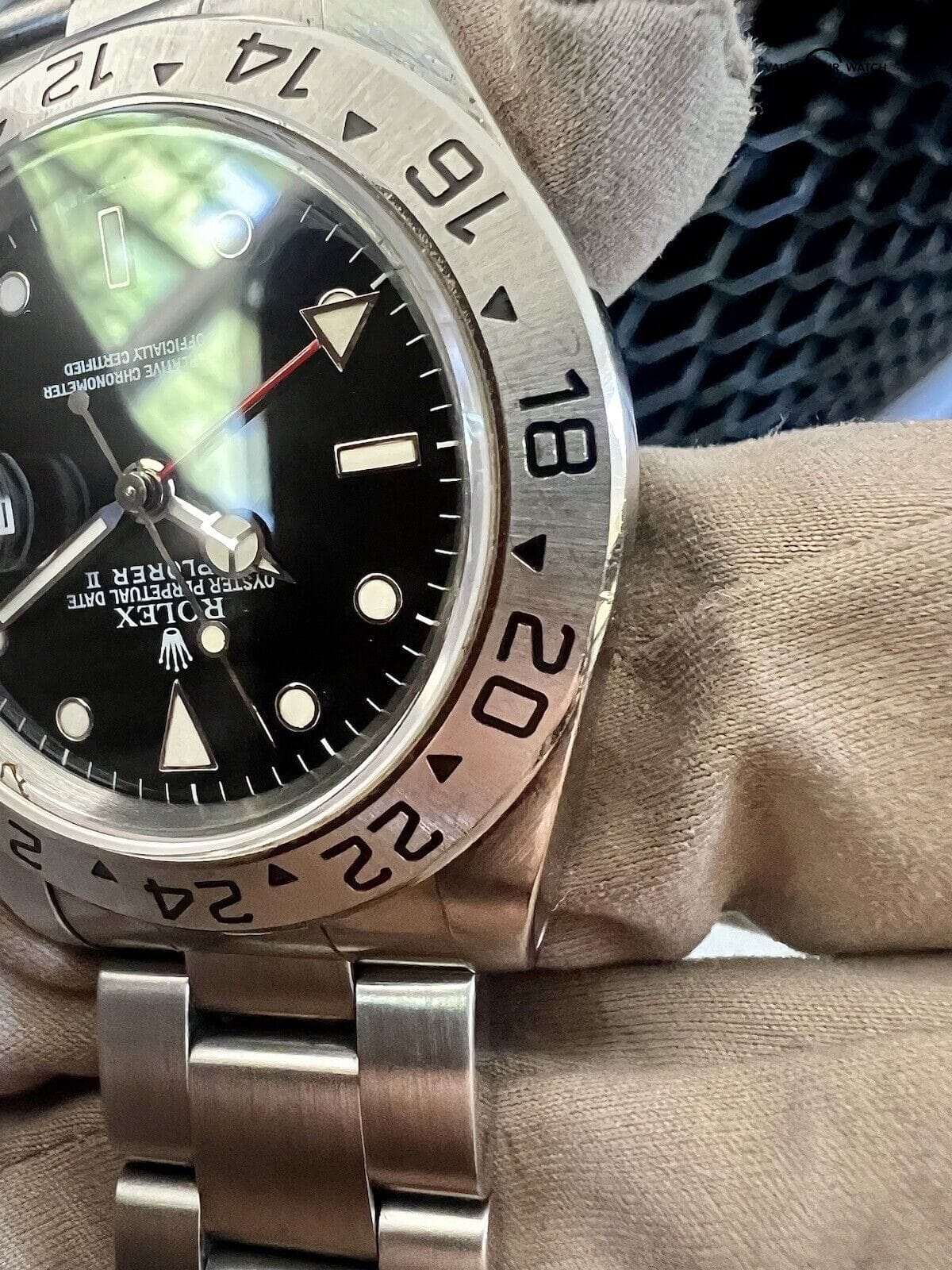 Rolex Explorer 16570 Black Dial Oyster Bracelet with Silver Bezel - Image 8