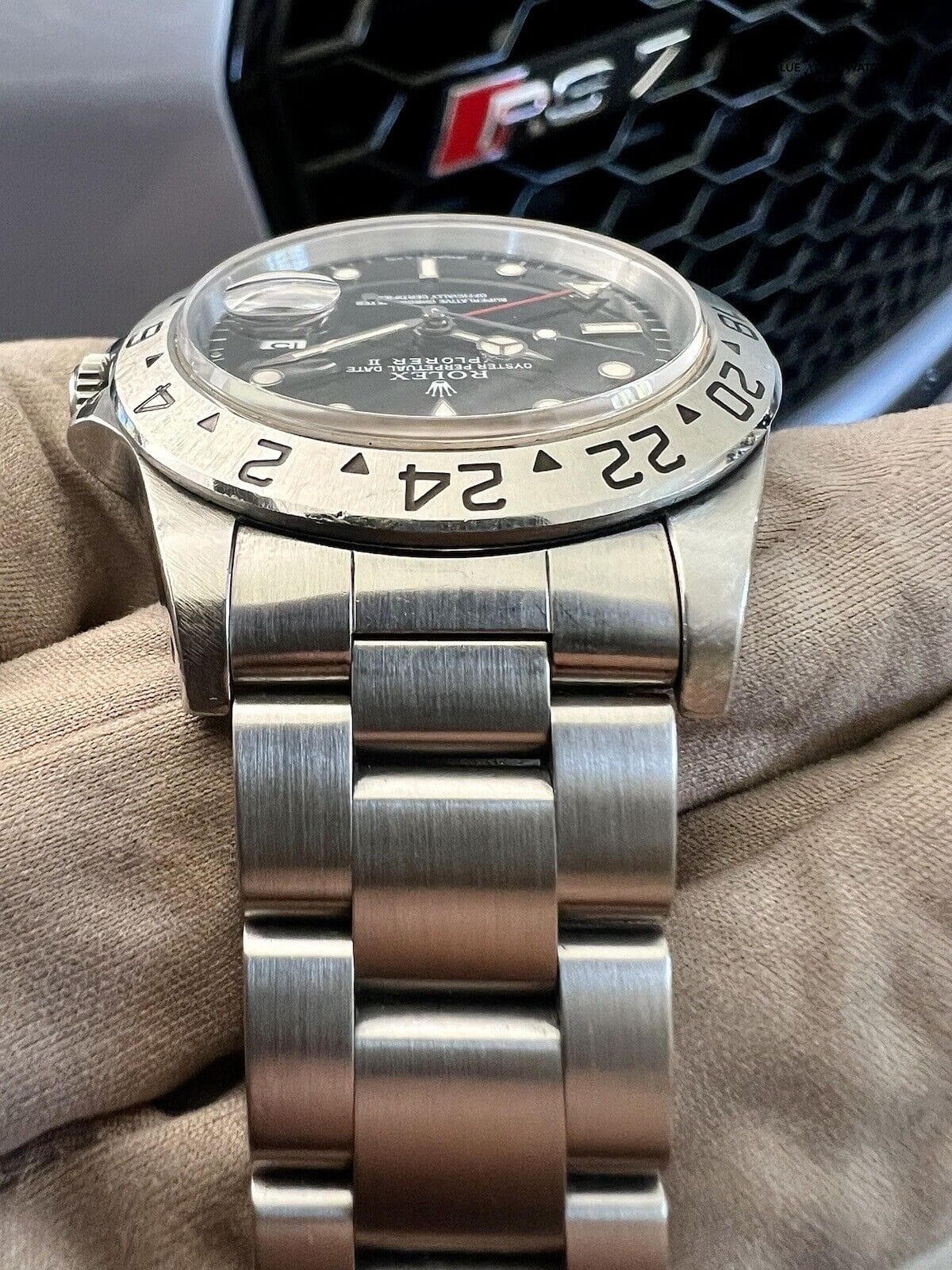 Rolex Explorer 16570 Black Dial Oyster Bracelet with Silver Bezel - Image 10