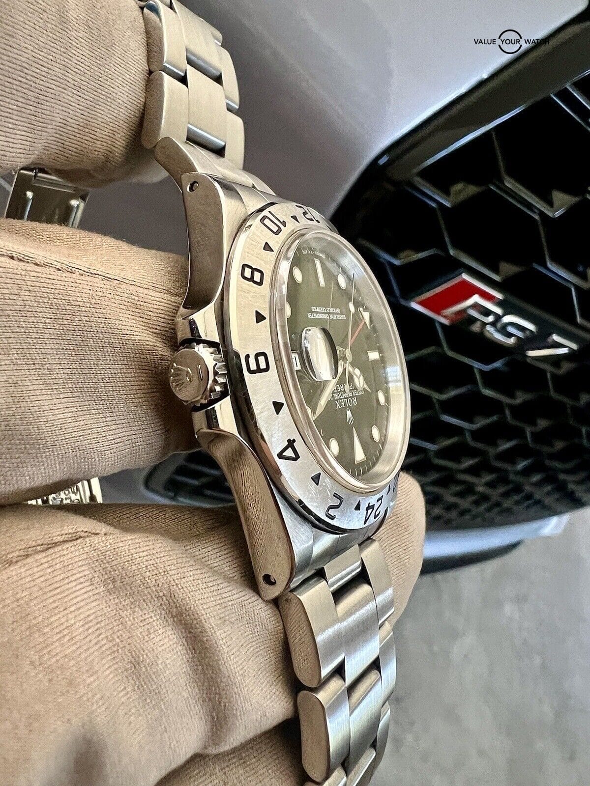 Rolex Explorer 16570 Black Dial Oyster Bracelet with Silver Bezel - Image 11