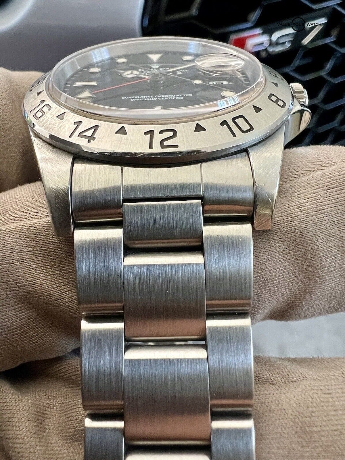 Rolex Explorer 16570 Black Dial Oyster Bracelet with Silver Bezel - Image 12