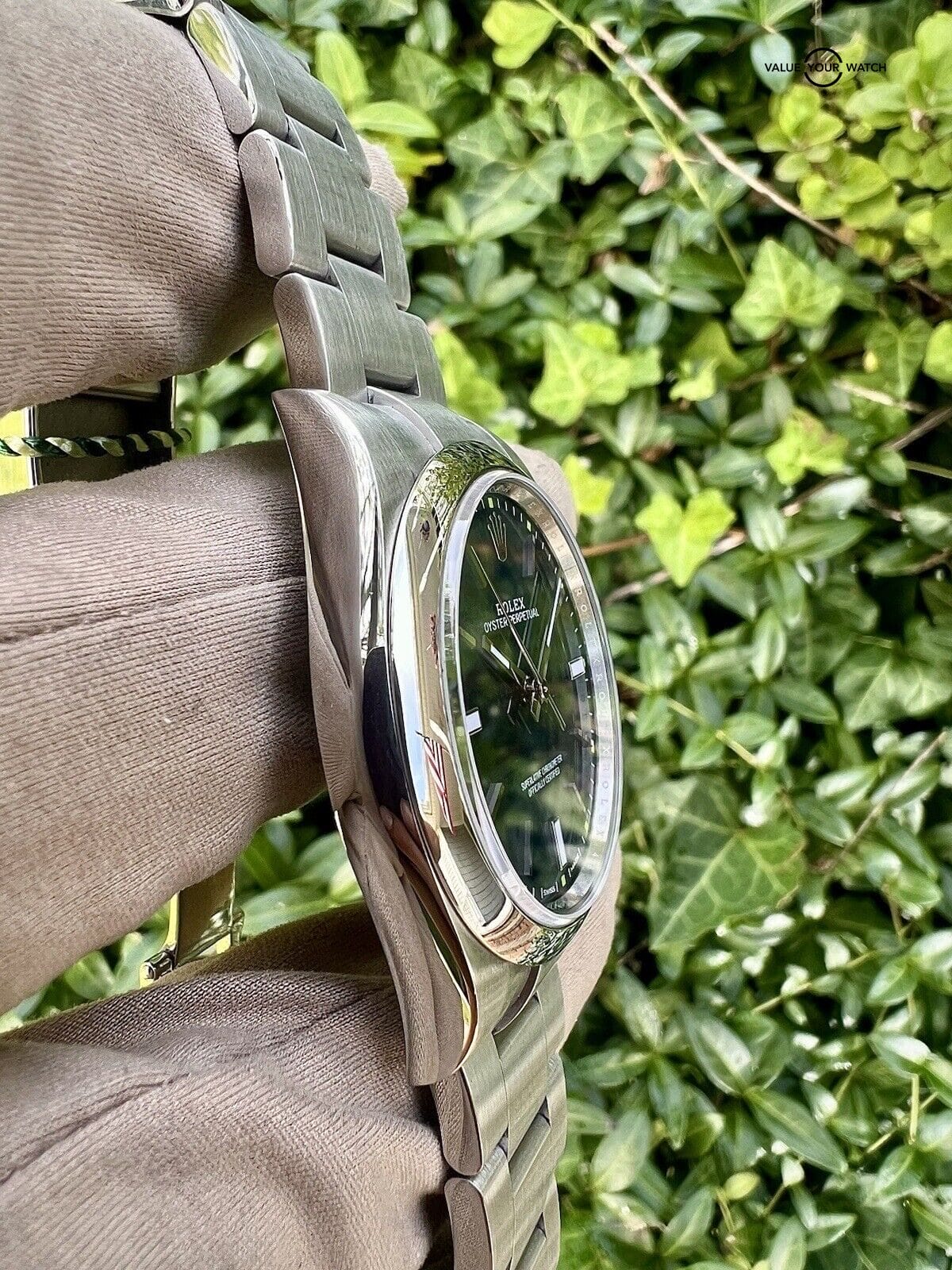 Rolex Oyster Perpetual 39 114300 Blue and Green Dial Complete Set Box & Papers - Image 5