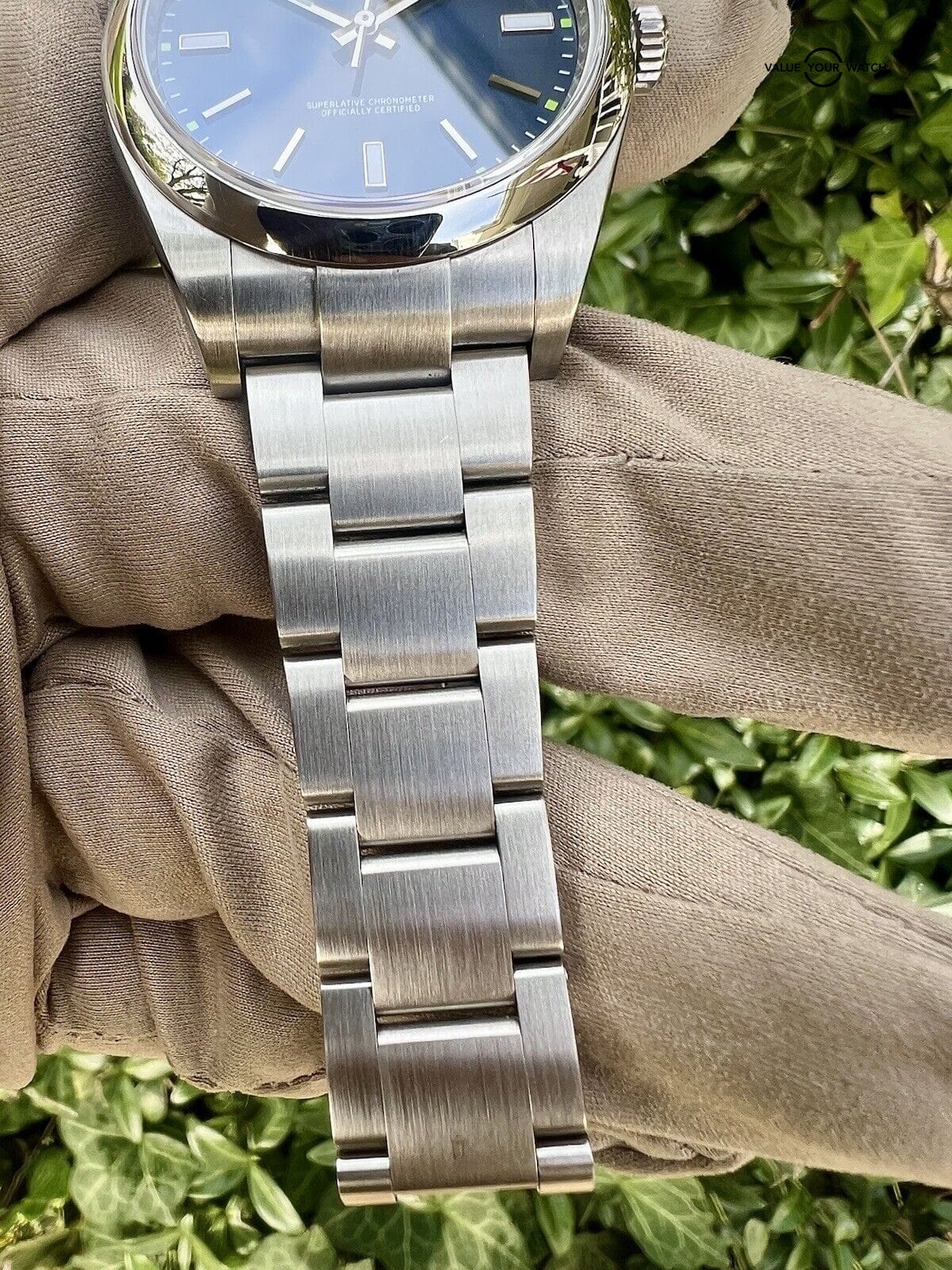 Rolex Oyster Perpetual 39 114300 Blue and Green Dial Complete Set Box & Papers - Image 12