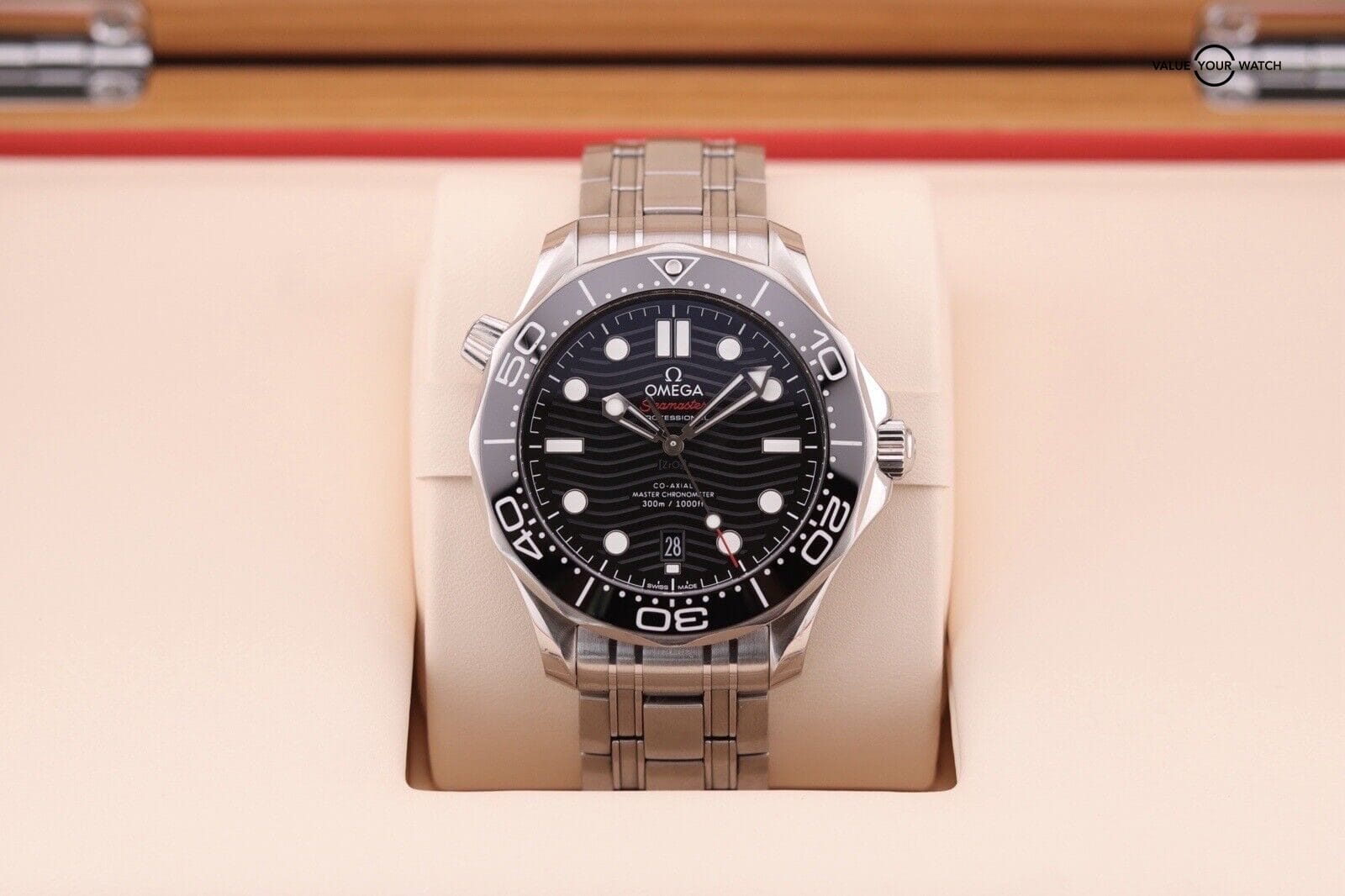 OMEGA Seamaster Diver 300M Co-Axial Master Chronometer Watch B&P
