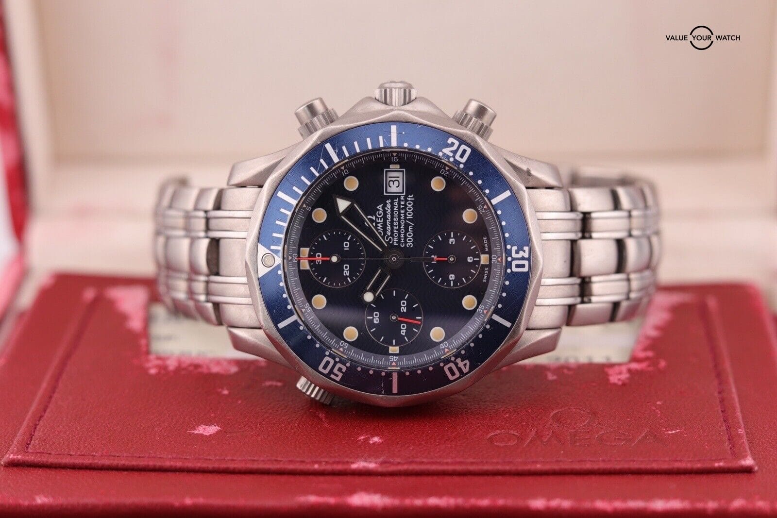 OMEGA Seamaster Pro Diver Chronograph Titanium Blue Men's Watch - 2298.80.00 - Image 5