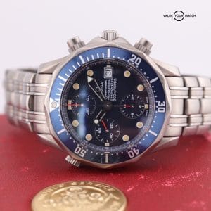 OMEGA Seamaster Pro Diver Chronograph Titanium Blue Men’s Watch – 2298.80.00