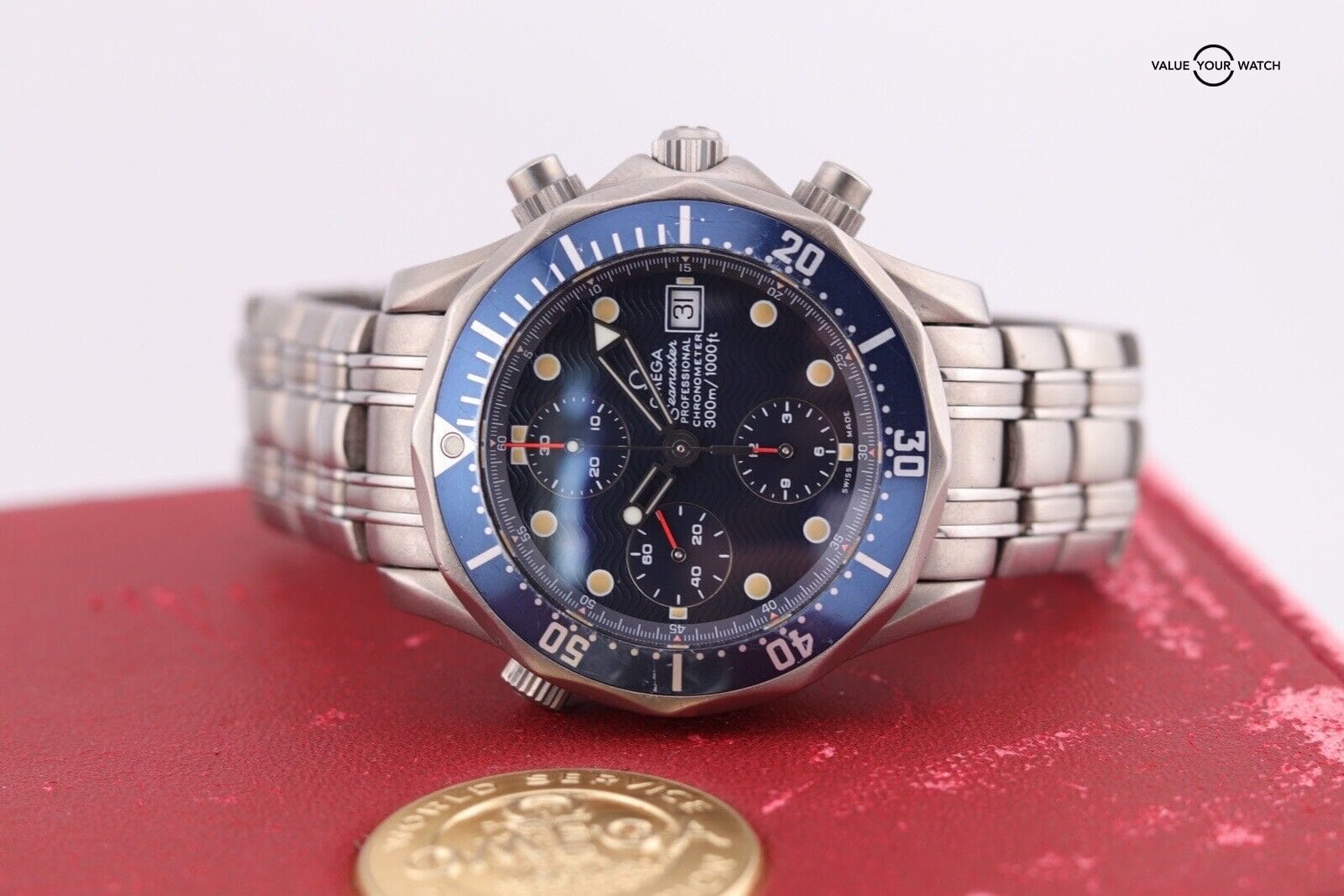 OMEGA Seamaster Pro Diver Chronograph Titanium Blue Men's Watch - 2298.80.00