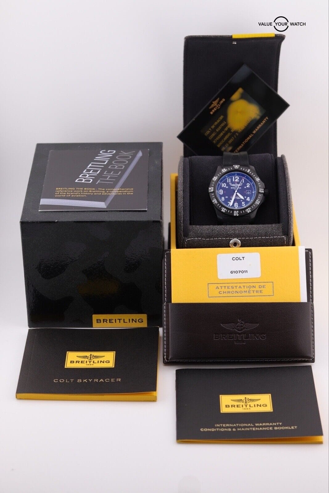 Breitling Colt Skyracer Men's Black Watch - X74320 Complete Set - Image 4