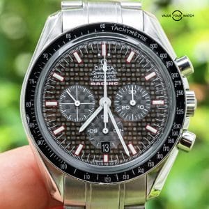 Omega Speedmaster Racing Chronograph 42 mm Carbon Fiber Dial Box Papers 3552.59
