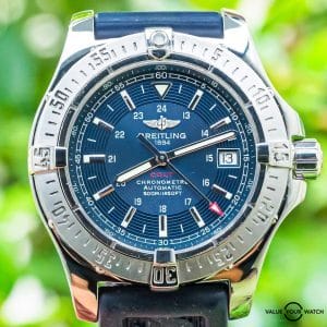 Breitling Colt 41 Automatic Blue Dial Boxes Stainless Steel Bracelet A17380