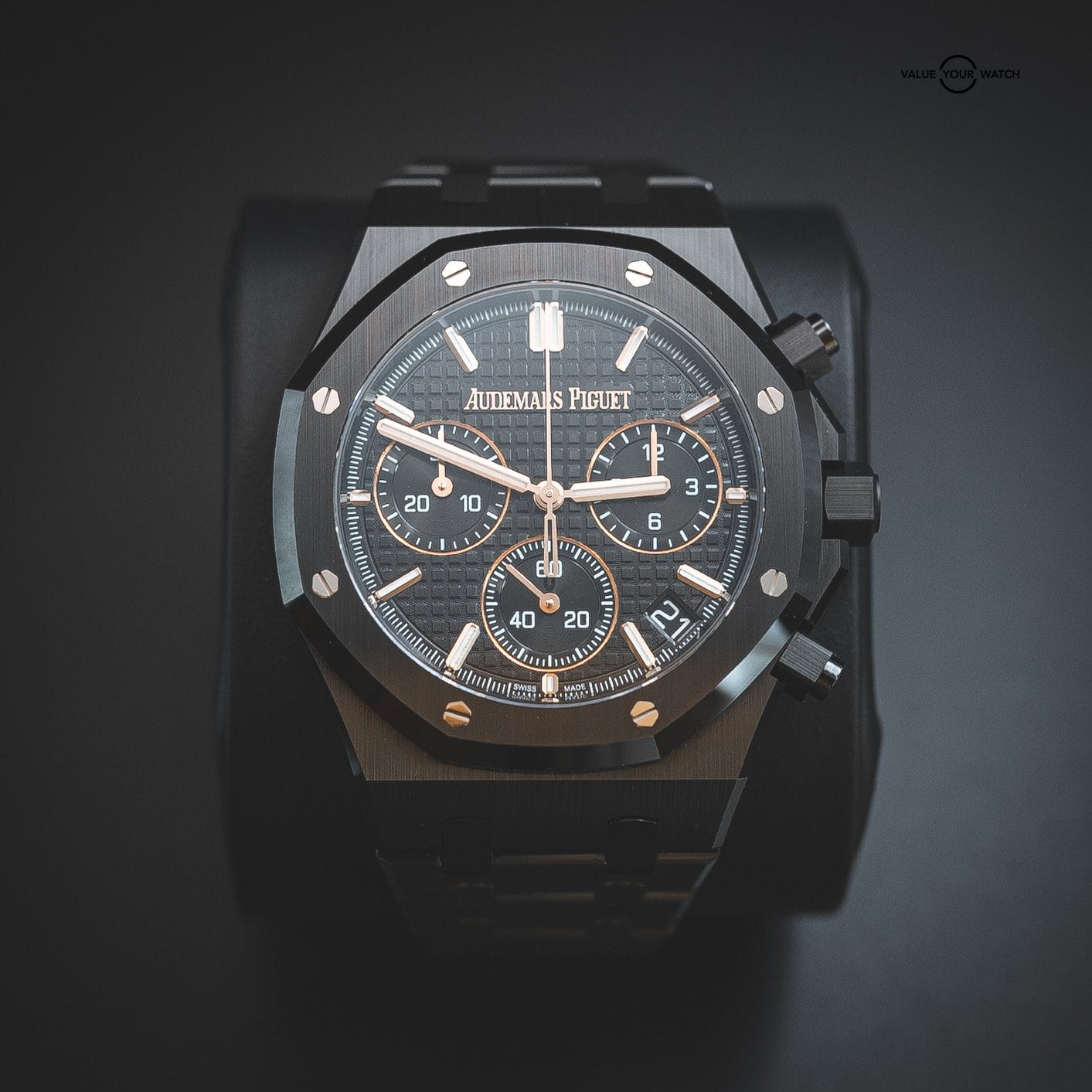 2023 Audemars Piguet Royal Oak Chronograph Black Ceramic (41mm, 26240CE.OO.1225CE.02) - Image 8