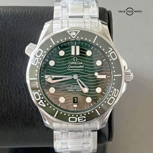 Omega Seamaster Green Dial 210.30.42.20.10.001 | New With Extra OEM Rubber Strap