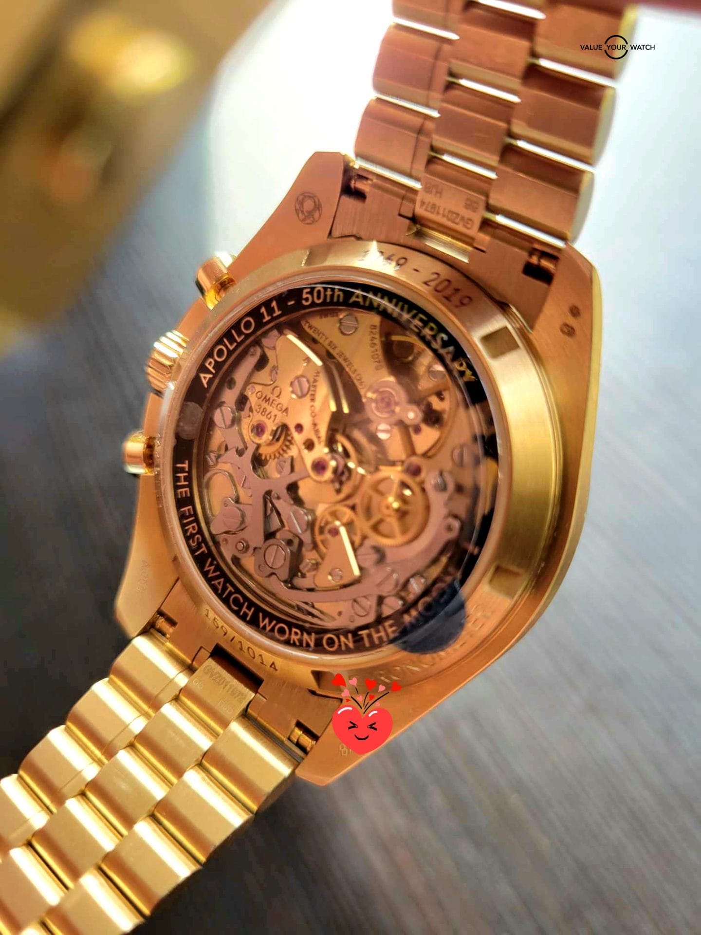 omega speedmaster 50th anniversary gold
