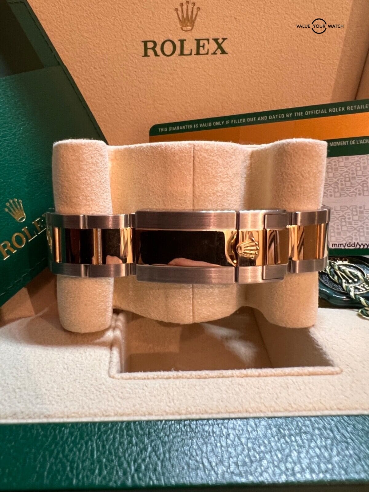 2020 Champagne Dial Box Papers Rolex Daytona Two-Tone 18K Yellow Gold Steel - Image 5