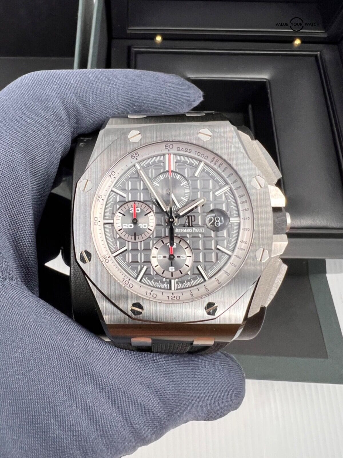 Audemars Piguet 44mm Black Ceramic Grey Dial Royal Oak Offshore Chronograph