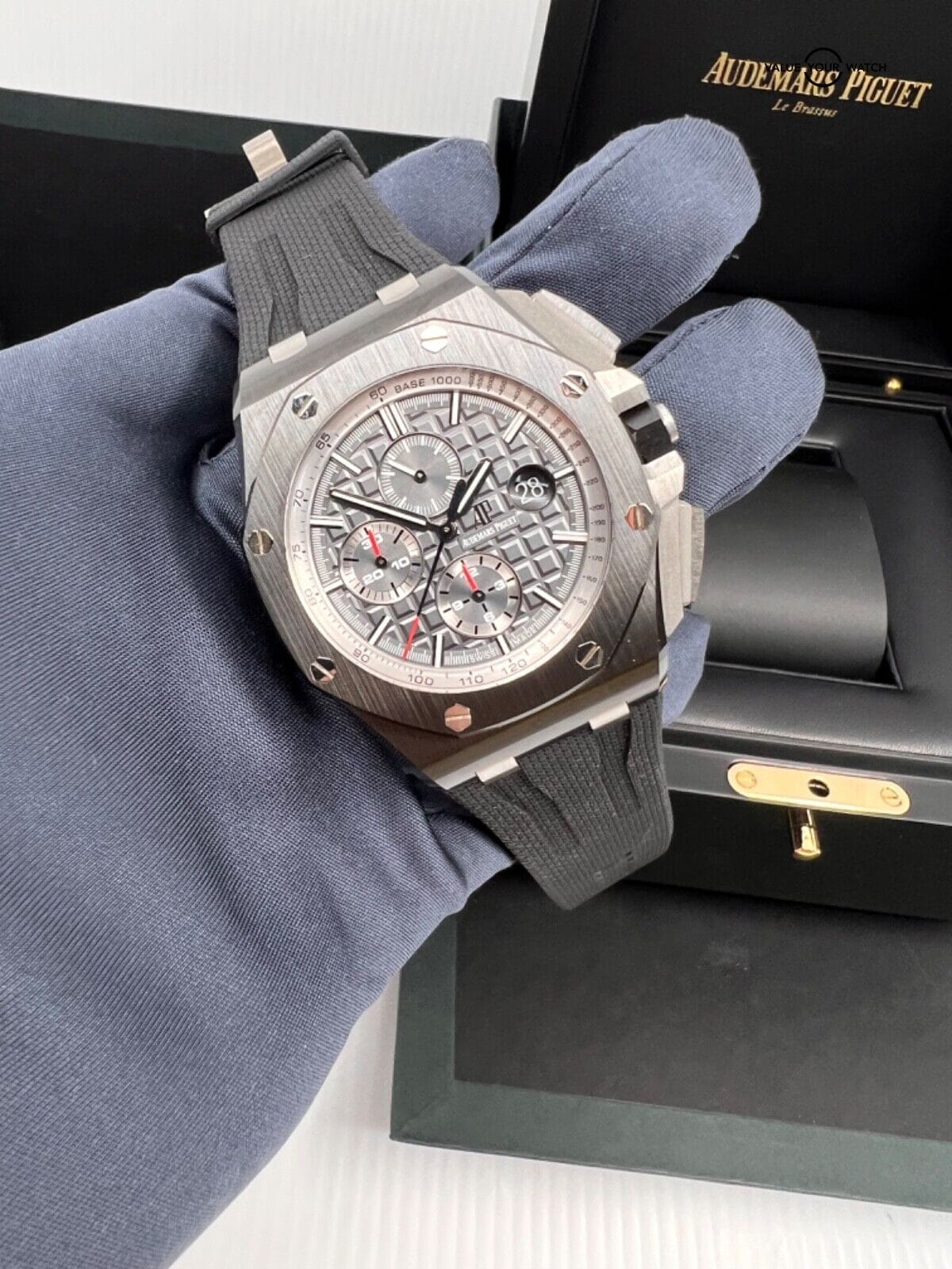 Audemars Piguet 44mm Black Ceramic Grey Dial Royal Oak Offshore Chronograph - Image 5