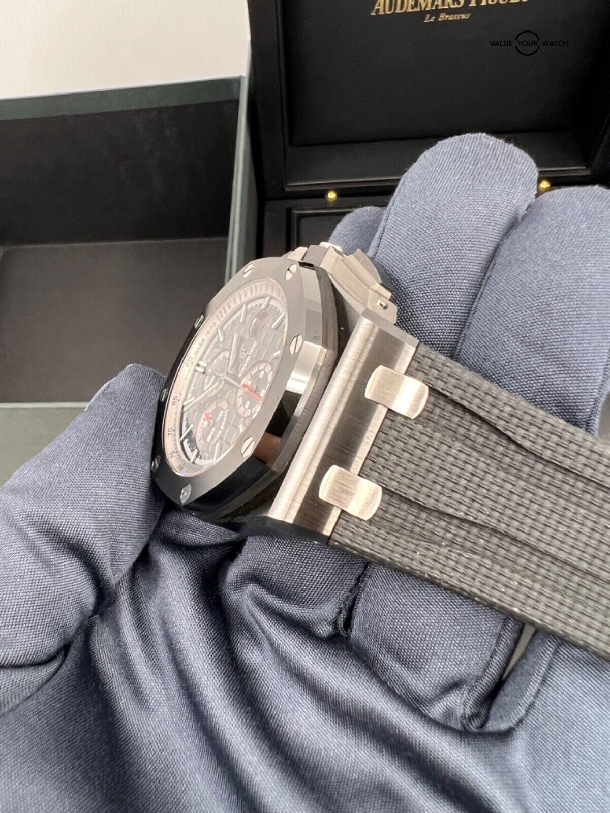 Audemars Piguet 44mm Black Ceramic Grey Dial Royal Oak Offshore Chronograph - Image 8