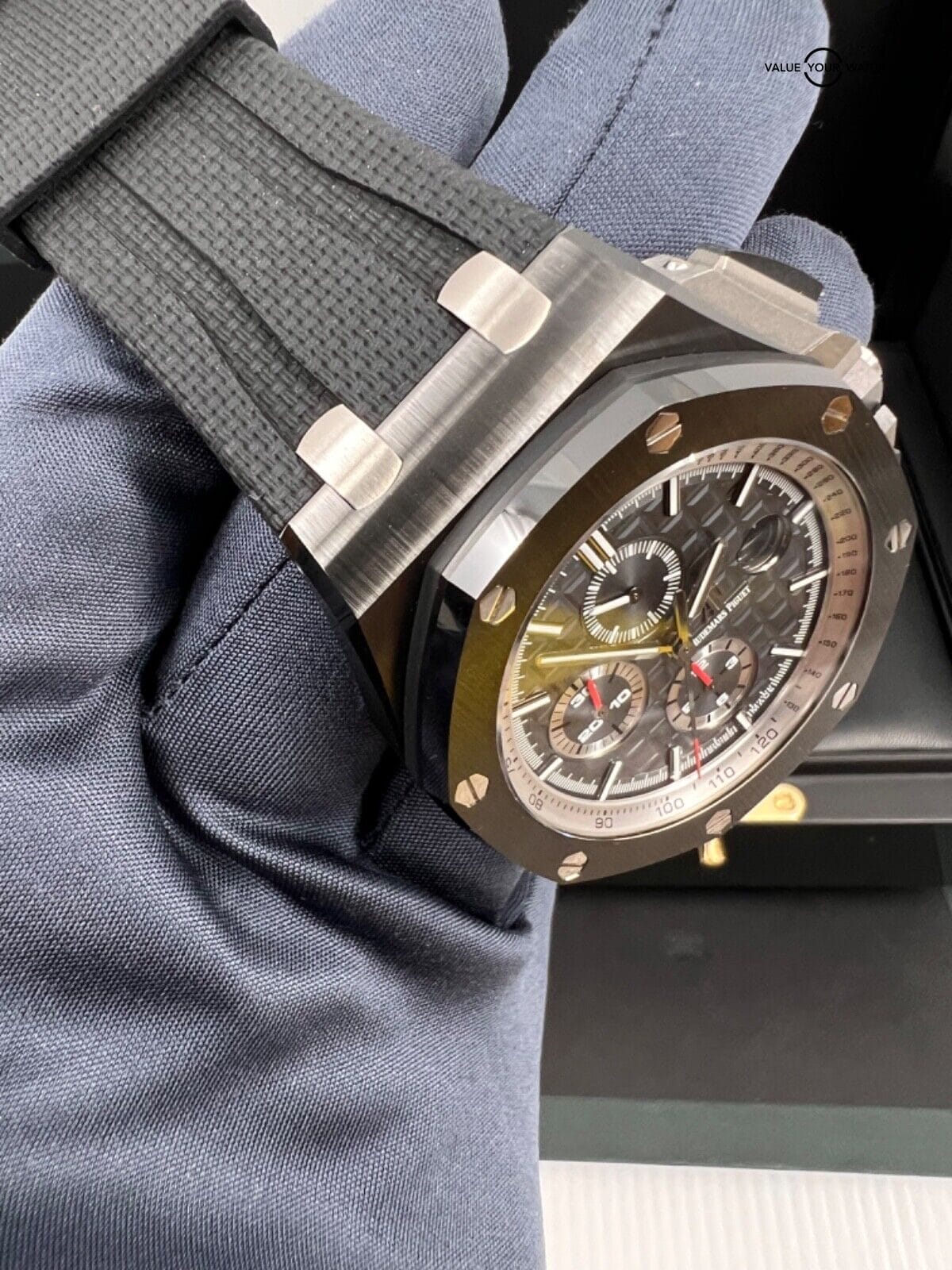 Audemars Piguet 44mm Black Ceramic Grey Dial Royal Oak Offshore Chronograph - Image 9