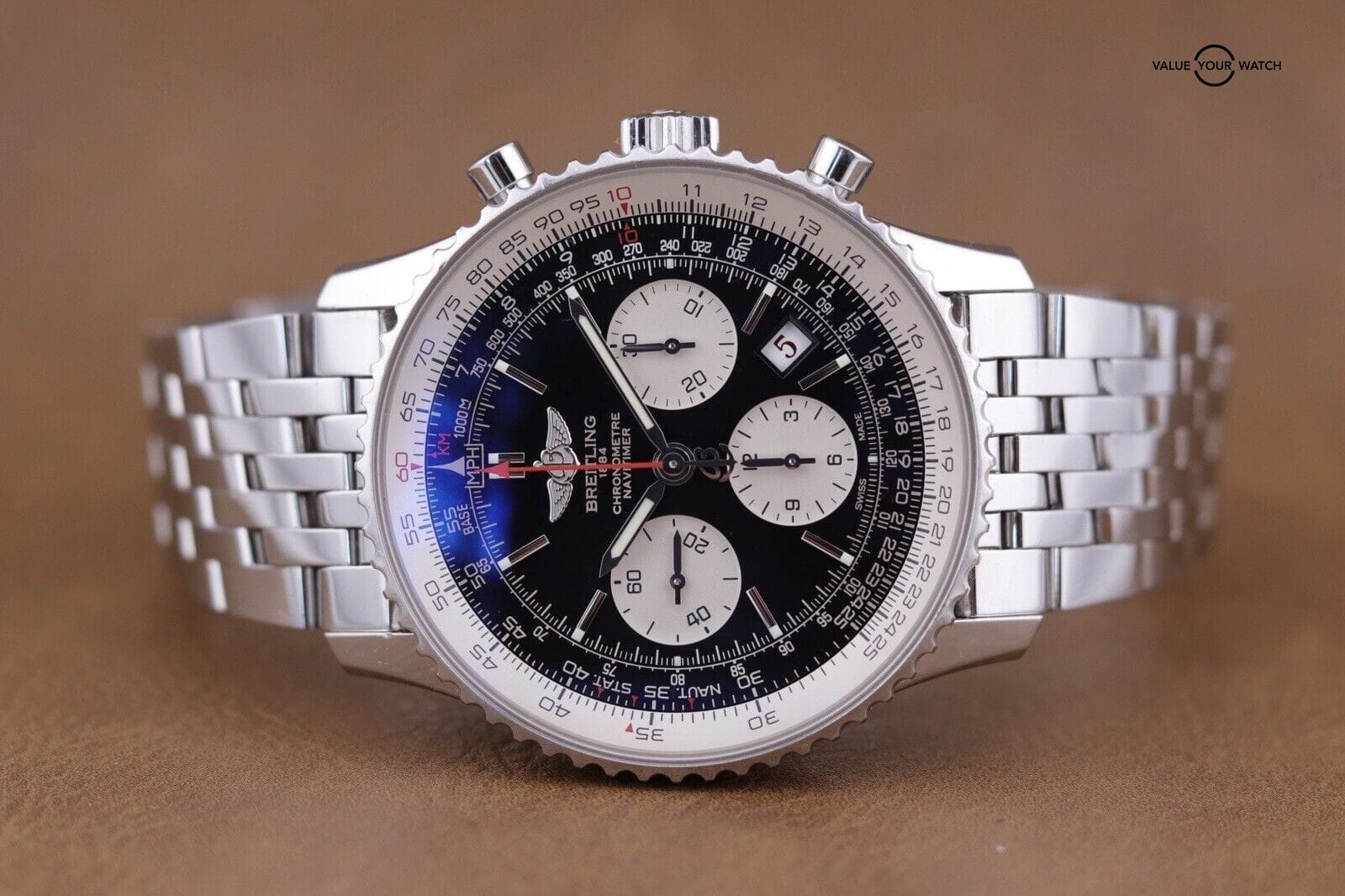 Breitling Navitimer B01 Chronograph Auto 43mm Steel Mens Watch AB0121211B1A1