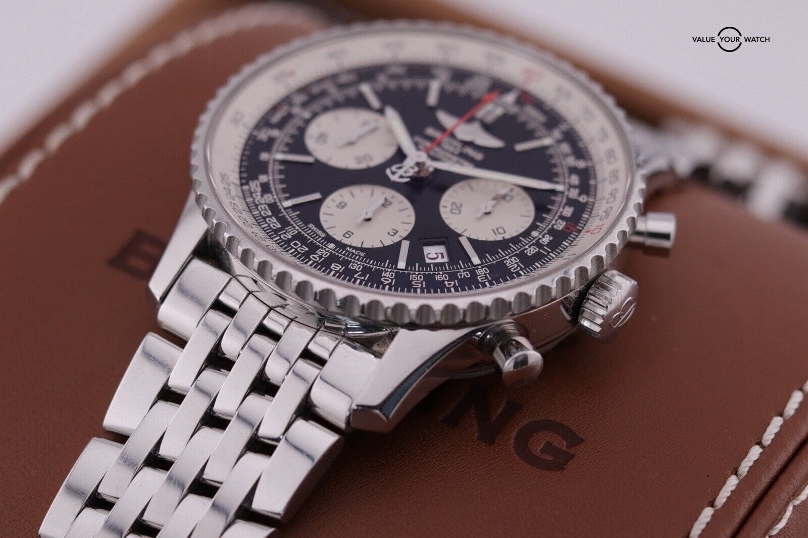 Breitling Navitimer B01 Chronograph Auto 43mm Steel Mens Watch AB0121211B1A1 - Image 7