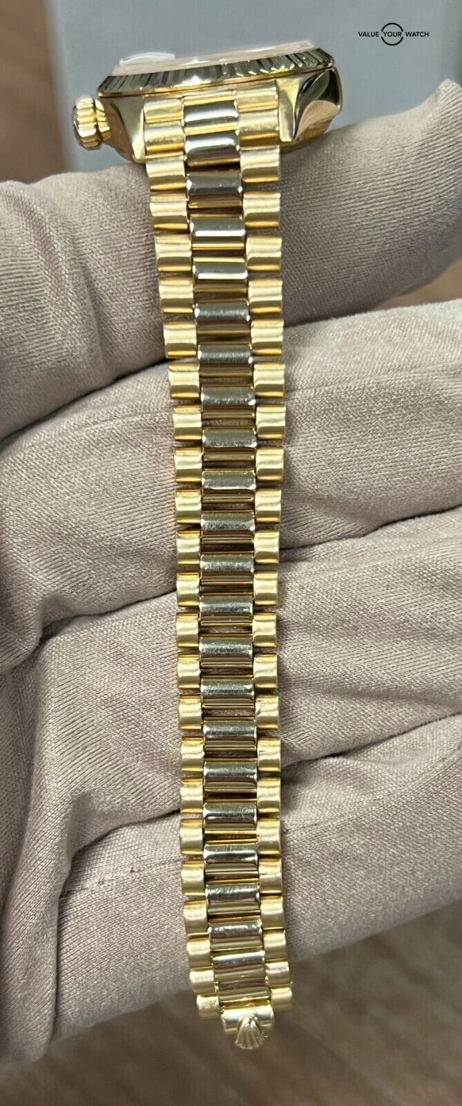 Rolex Lady-Datejust 69178 President 26mm 18K Yellow Gold Roman Numeral! - Image 8