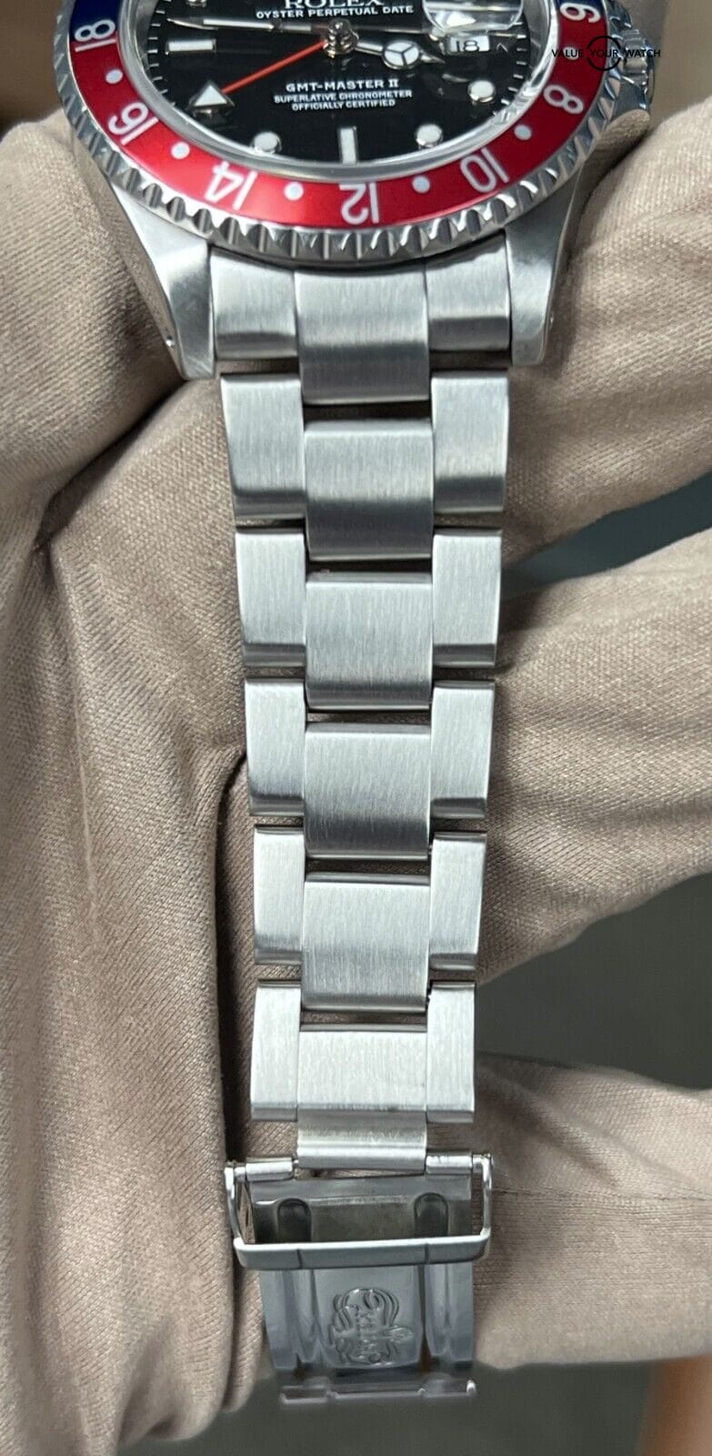 Rolex GMT Master II Pepsi 16710 Blue Red Stainless Steel 40mm 2023 SERVICED! - Image 3