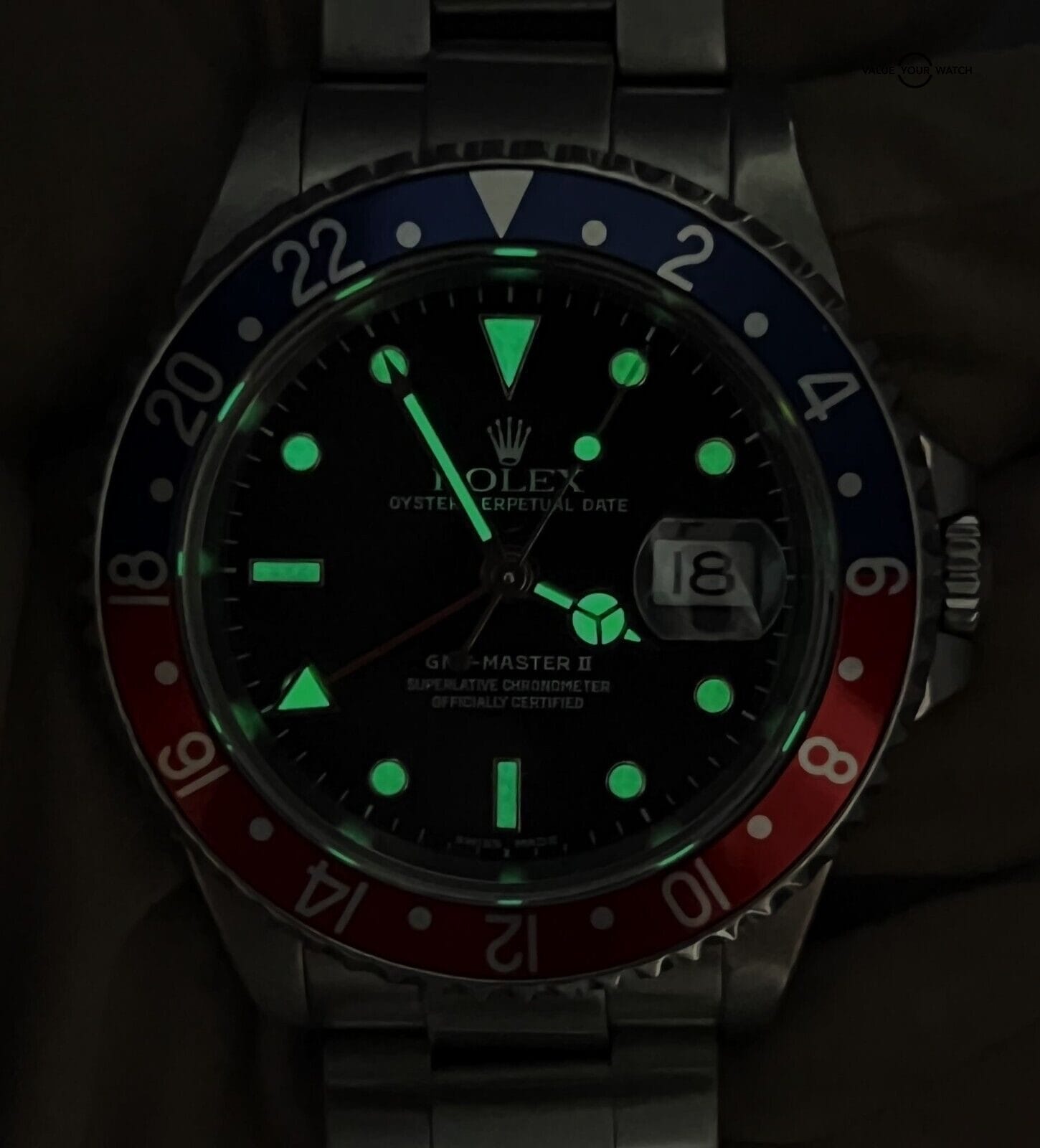 Rolex GMT Master II Pepsi 16710 Blue Red Stainless Steel 40mm 2023 SERVICED! - Image 7