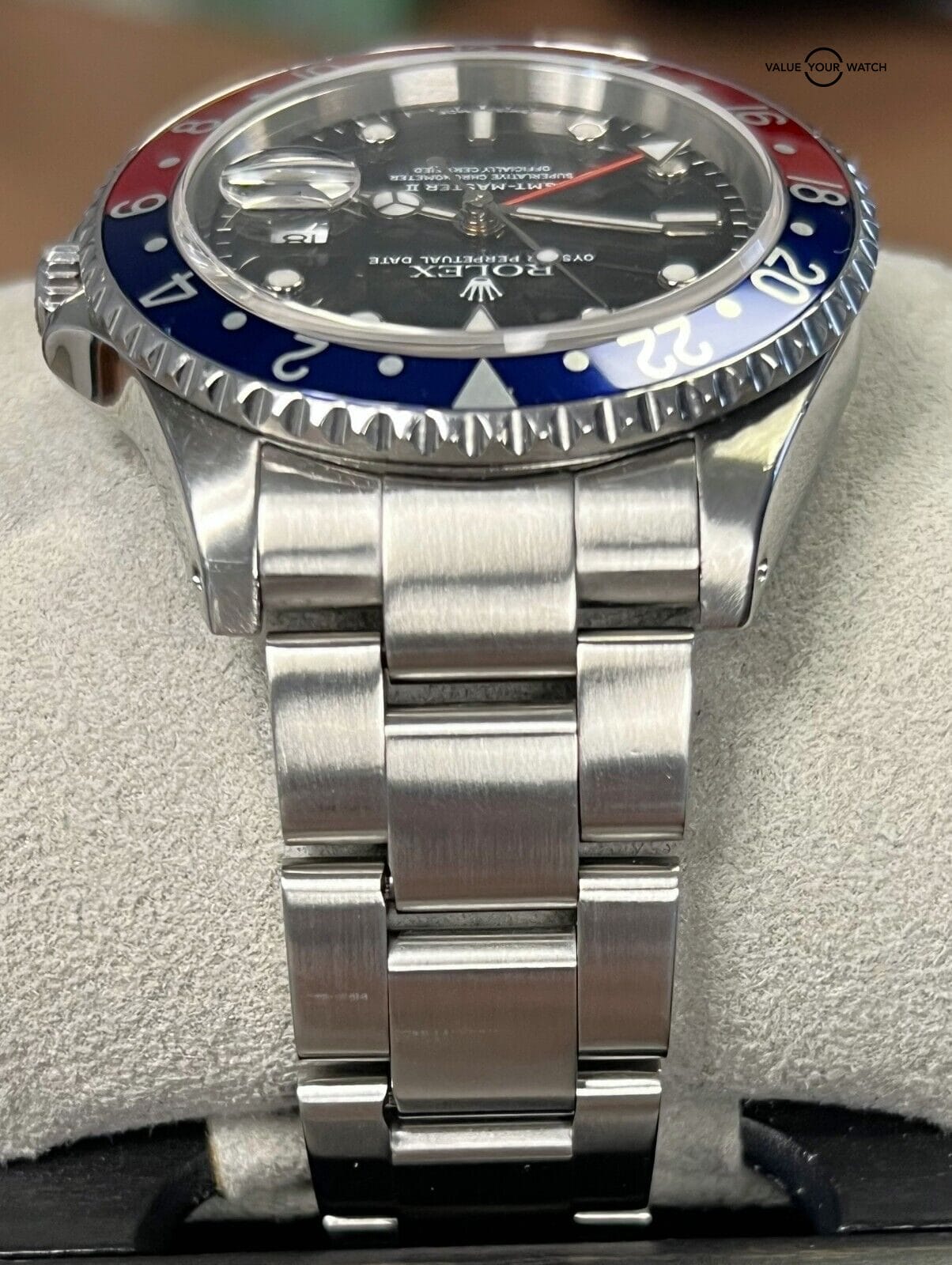 Rolex GMT Master II Pepsi 16710 Blue Red Stainless Steel 40mm 2023 SERVICED! - Image 10