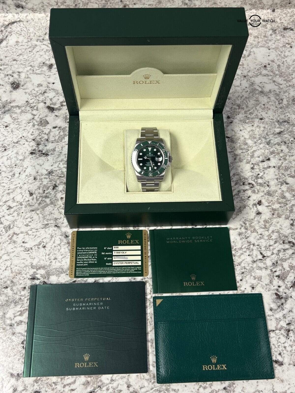 Rolex Submariner “Hulk” 116610LV Stainless Steel 40mm BOXES/PAPERS! - Image 6