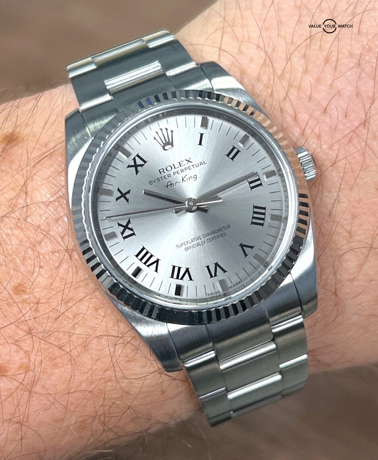 Rolex Air King 114234 Stainless Steel Silver Dial 34mm BOXES/PAPERS! - Image 2