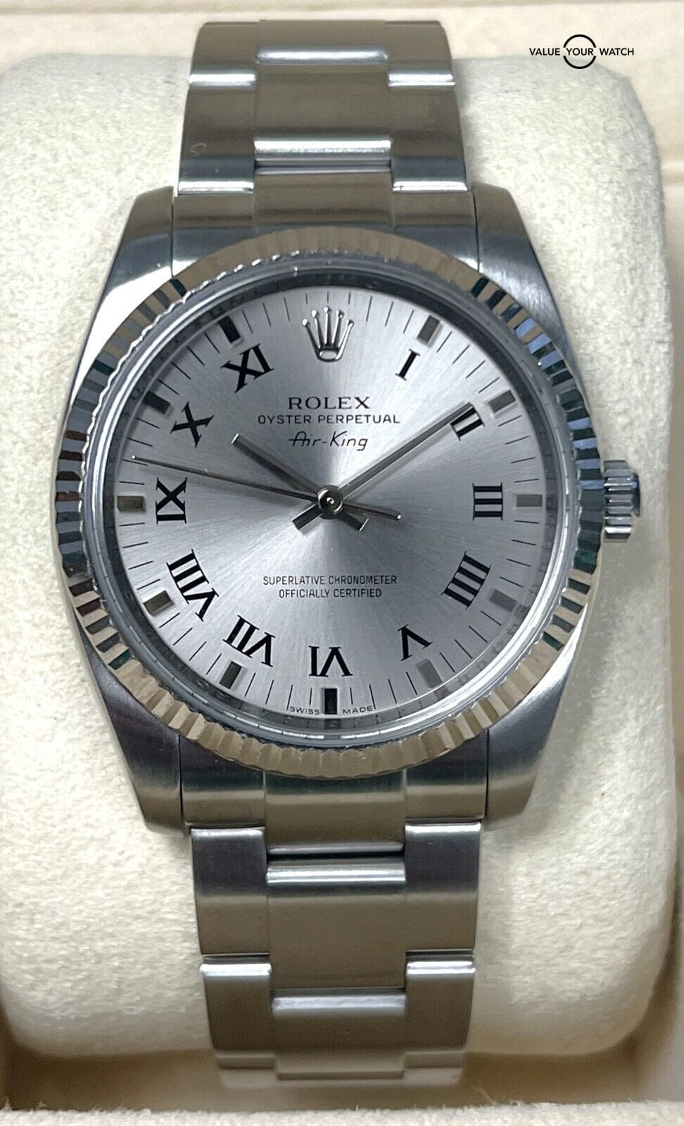 Rolex Air King 114234 Stainless Steel Silver Dial 34mm BOXES/PAPERS! - Image 4