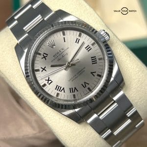 Rolex Air King 114234 Stainless Steel Silver Dial 34mm BOXES/PAPERS!