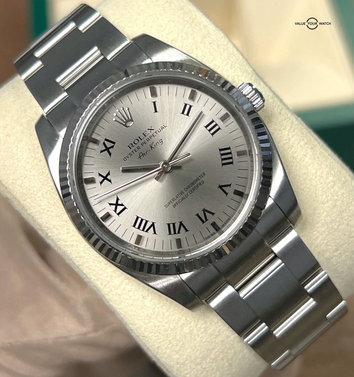 Rolex Air King 114234 Stainless Steel Silver Dial 34mm BOXES/PAPERS!