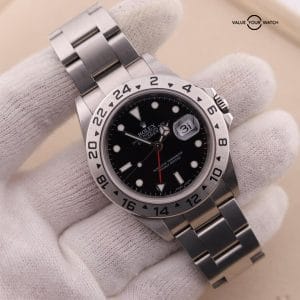 2005 Rolex Explorer GMT 16570 | Black Dial | SEL Oyster Bracelet | Box + Papers