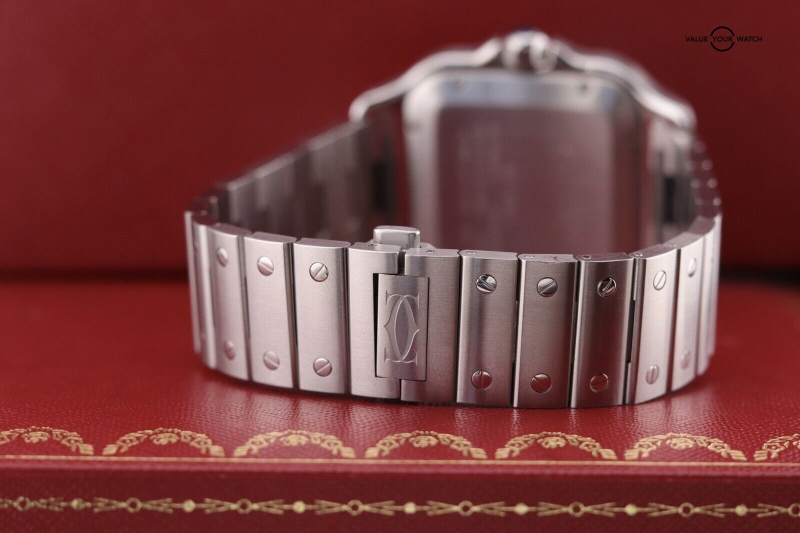 Cartier Santos De Cartier Large Model Auto Steel Mens Bracelet Watch WSSA0030 - Image 3