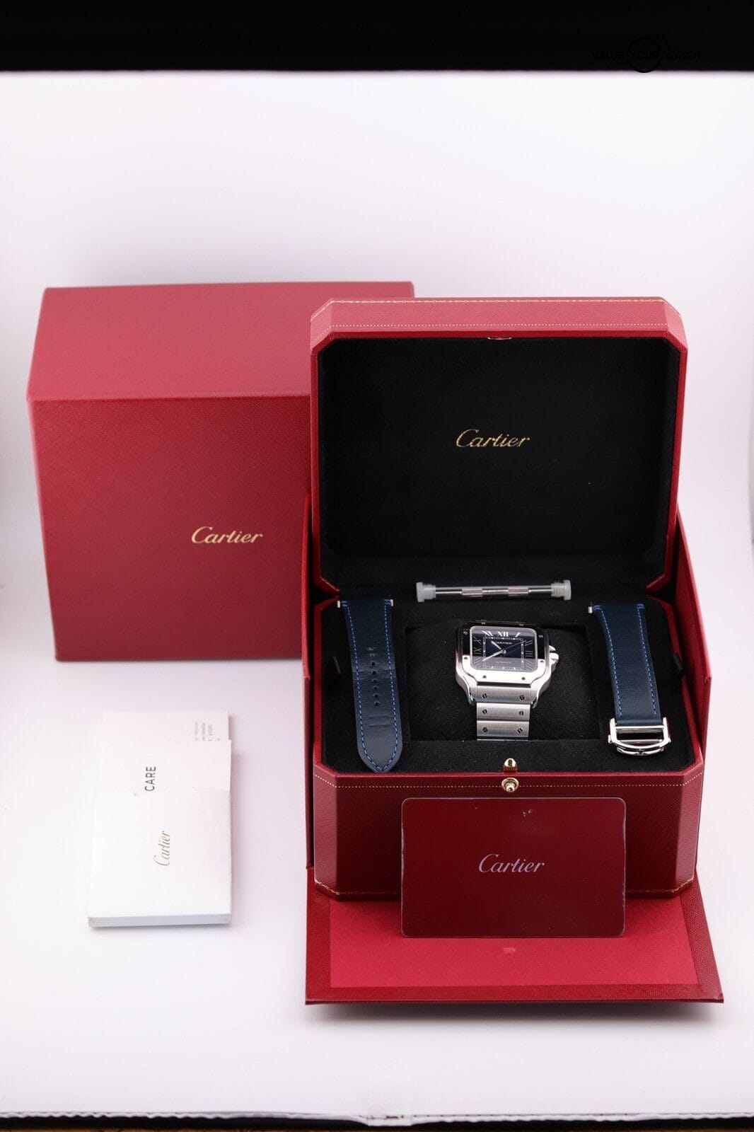 Cartier Santos De Cartier Large Model Auto Steel Mens Bracelet Watch WSSA0030 - Image 5