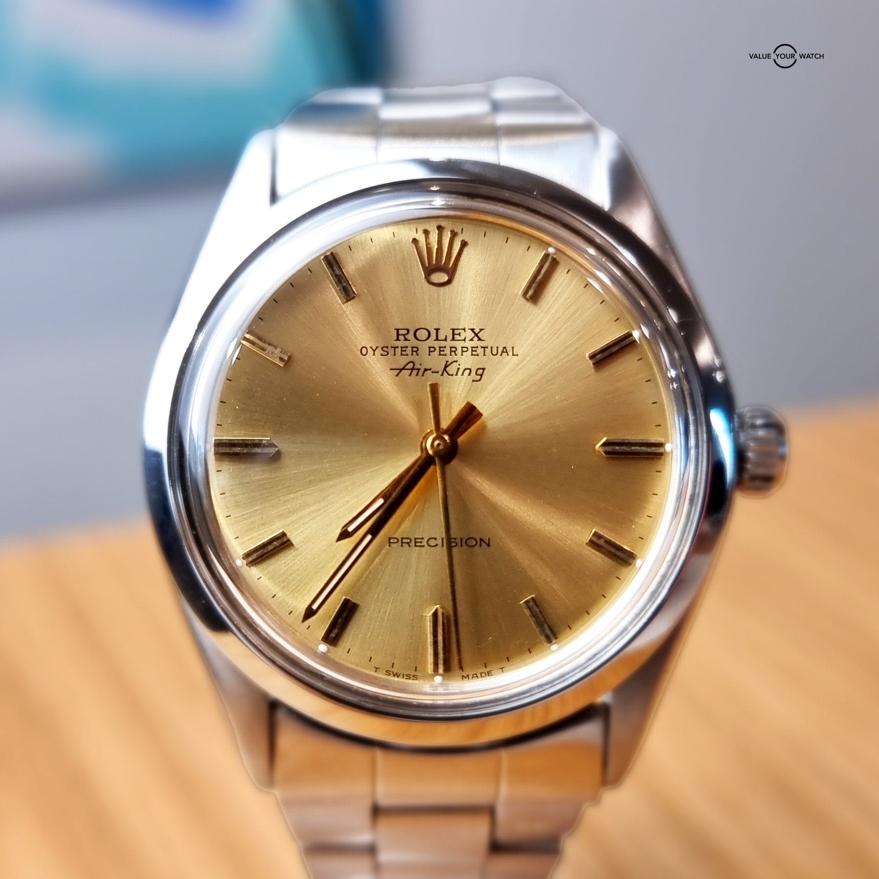 Rolex Air-King Ref 5500. Gold Dial. Great Condition - Image 8