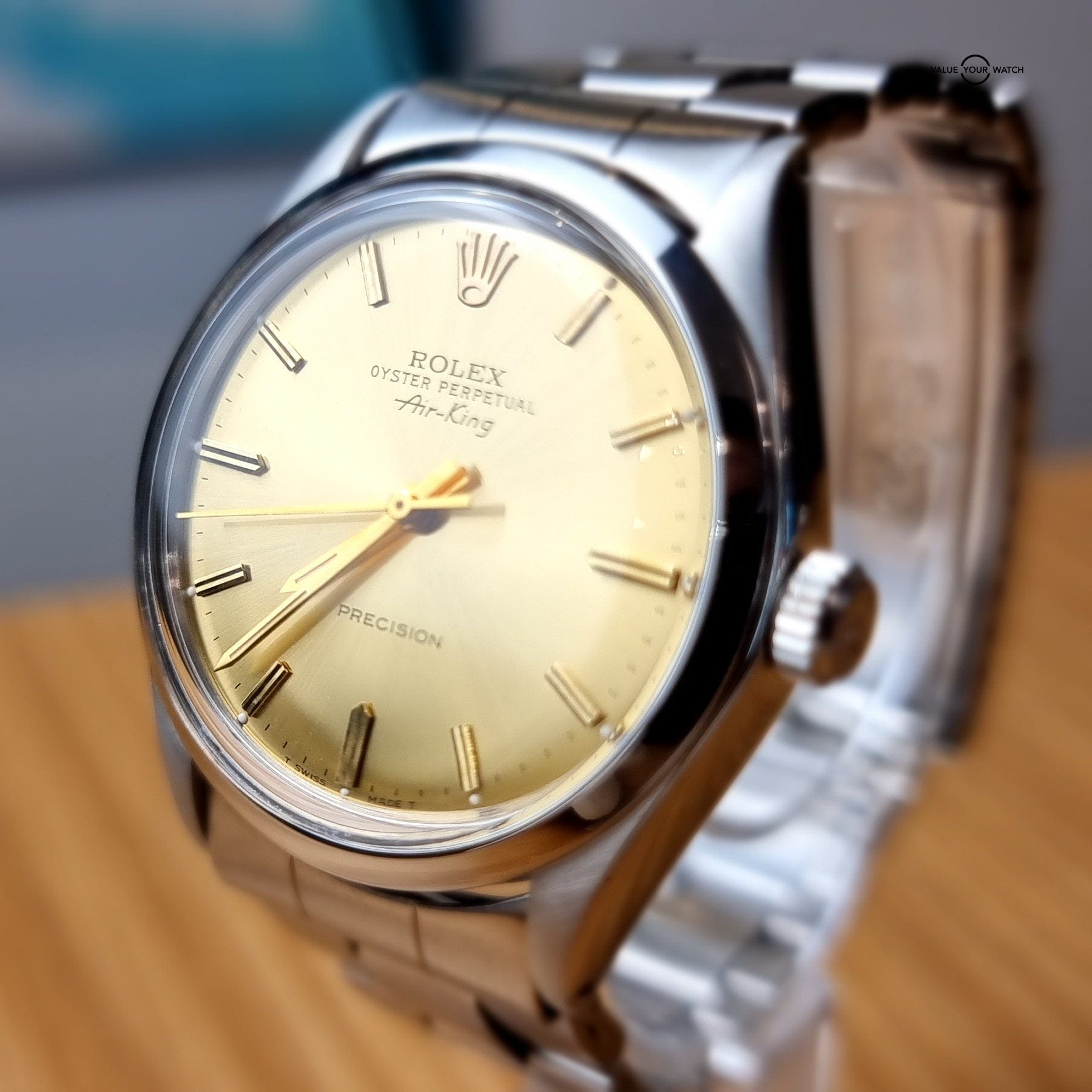 Rolex Air-King Ref 5500. Gold Dial. Great Condition - Image 9