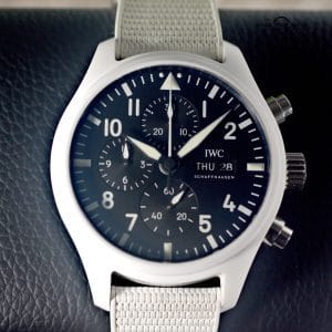 IWC Pilot Top Gun Lake Tahoe IW389105 44mm Chronograph Ceramic Box & Papers