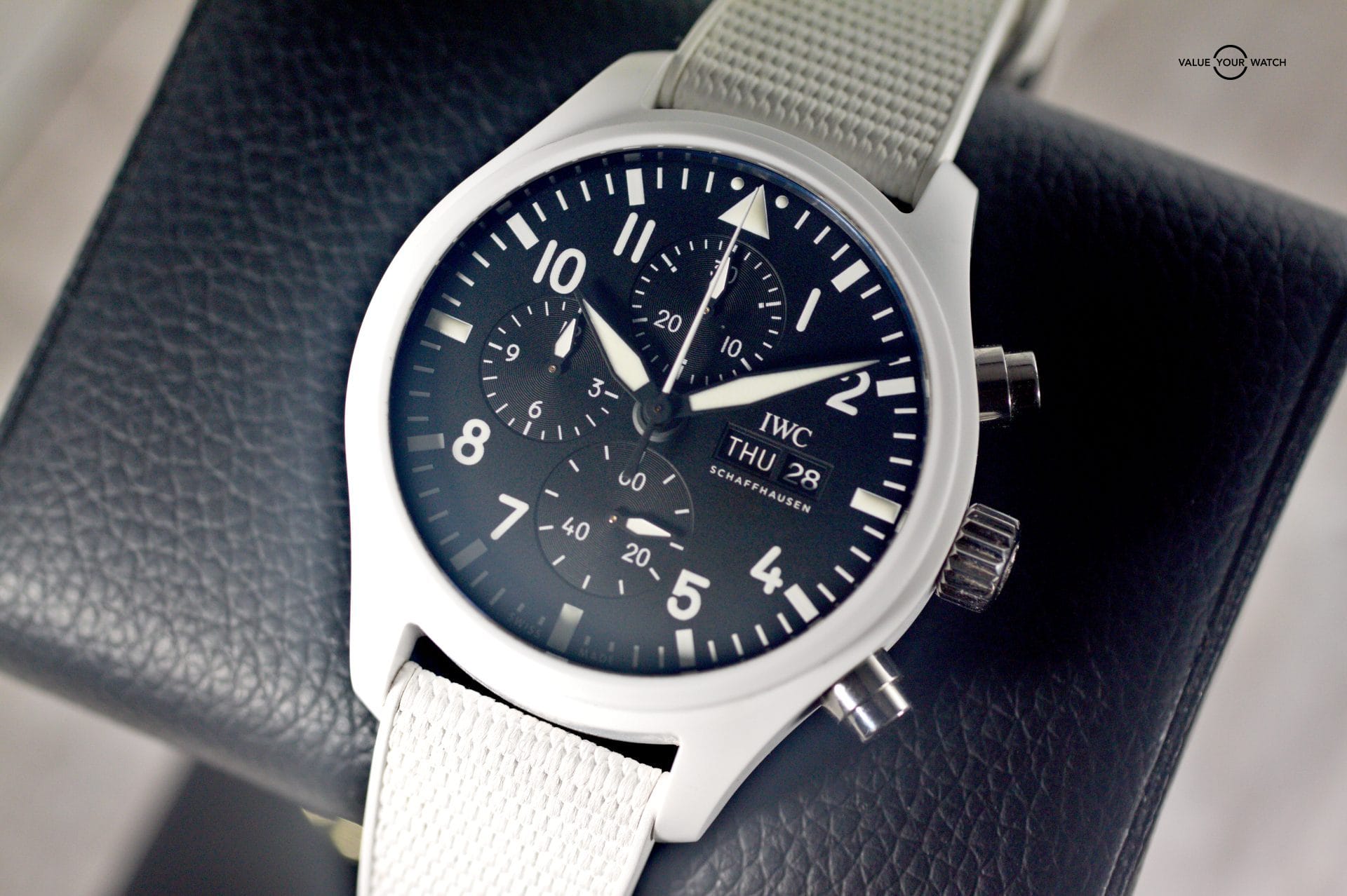 IWC Pilot Top Gun Lake Tahoe IW389105 44mm Chronograph Ceramic Box & Papers - Image 4