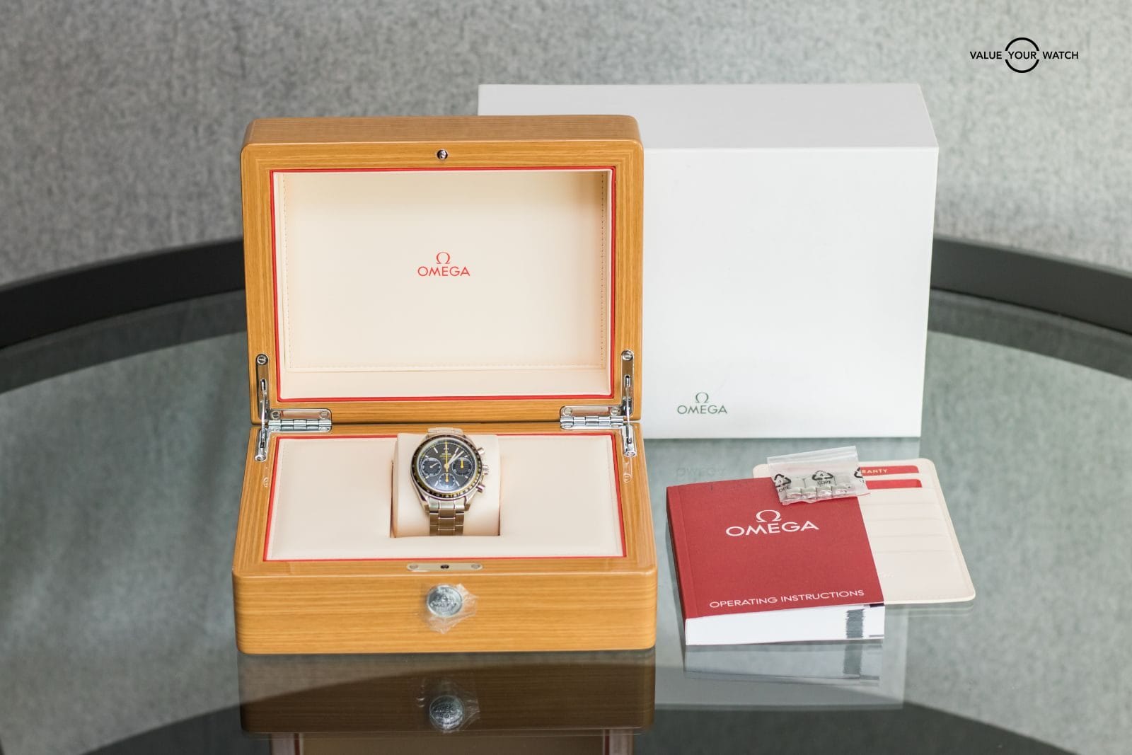 40mm Omega Speedmaster Racing Chronograph Box&Papers - Image 2