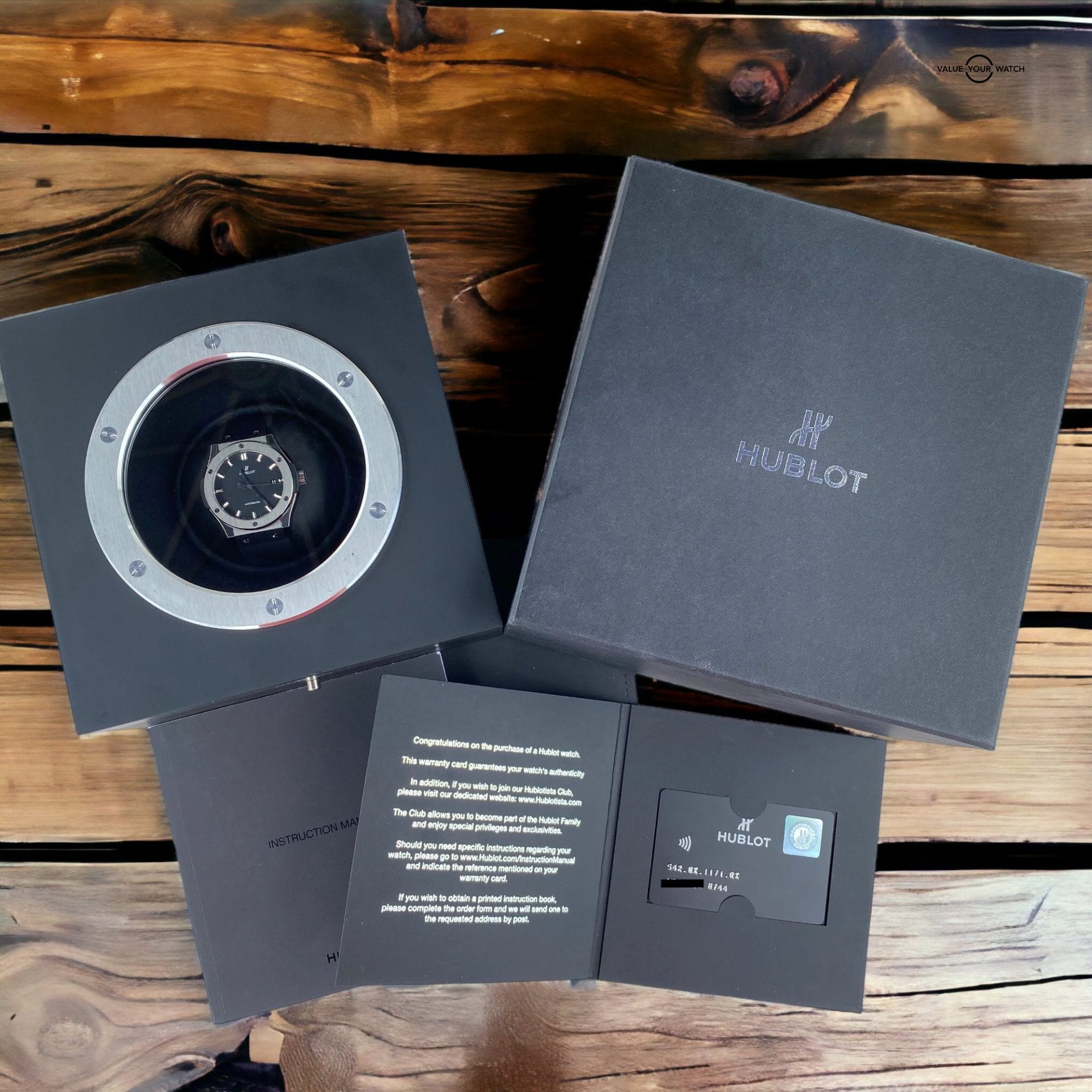 Hublot Classic Fusion Titanium Men's Black Automatic 42mm Date Watch MSRP $7600 - Image 2