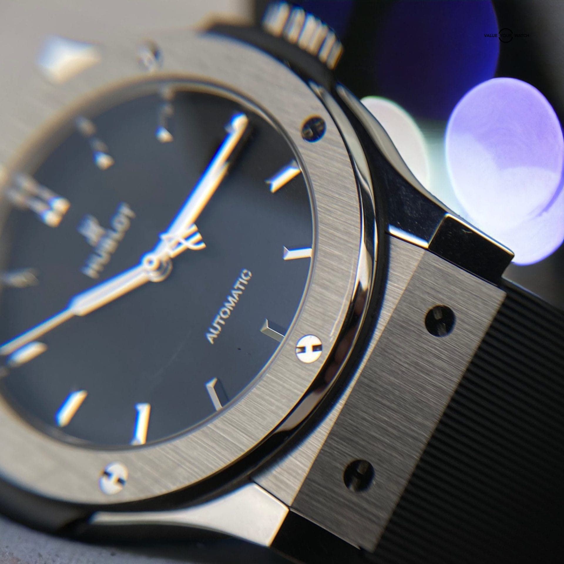 Hublot Classic Fusion Titanium Men's Black Automatic 42mm Date Watch MSRP $7600 - Image 9