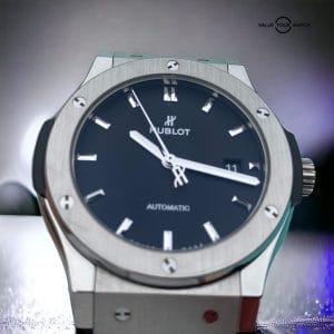 Hublot Classic Fusion Titanium Men’s Black Automatic 42mm Date Watch MSRP $7600